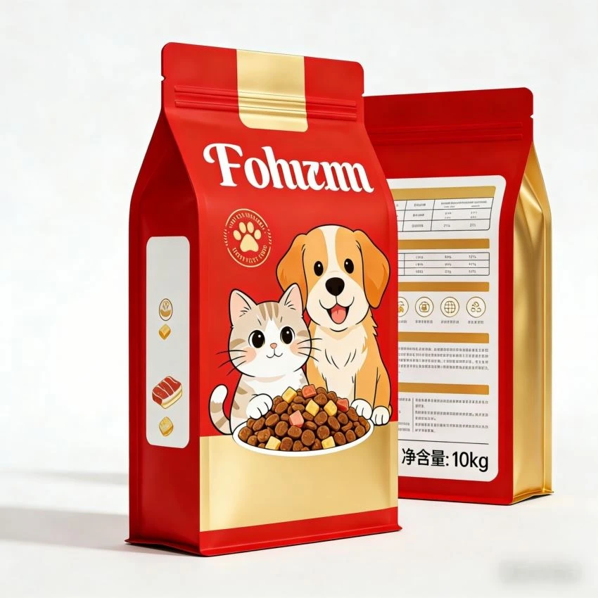 Pet Food Flat Bottom Pouch